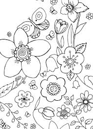 We have some beautiful detailed floral coloring pages for adults. Spring Flowers Coloring Pages Pictures Whitesbelfast Com