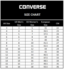 Organized Converse Size Chart For Toddlers Iron Fist Shoes