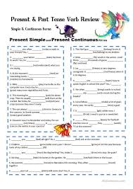 Simple Present Tense Simple Past Tense Present Continuous Exercises Present And Past Simple Tenses With Key Ingilizce Dilbilgisi Dilbilgisi Quizler