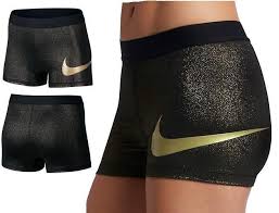 Black And Gold Nike Clothes Nike Womens Pro Cool 3 Compression Black Metallic Gold Shorts S L Xl 835654 011 Nike Shorts Nike Shorts Women Womens Shorts Running Shorts Women