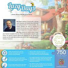 I didn't oversubscribe him to camp this summer, as i wanted to spend lots of time with him, time in which we didn't do all that much, and time for him to be bore. Amazon Com Masterpieces Lazy Days 750 Puzzles Collection Rompecabezas De 750 Piezas Todo Lo Demas