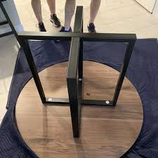 Brass Dining Table Legs 28 X 35 X 26 Brass Etsy In 2020 Metal Table Legs Metal Table Base Steel Table Base