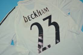 David robert joseph beckham obe (uk: Real Madrid 2005 06 Home Long Sleeve Retro Jersey Free Shipping