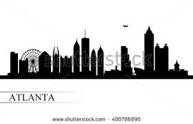 Atlanta Skyline Art Black And White Atlanta City Skyline Silhouette Background Vector Illustration City Skyline Silhouette Skyline Silhouette Atlanta Skyline Silhouette