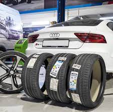 audi rs7 in for new tires tyre shop buy tires new tyres