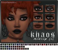 Players can add amazing details to their sims such as birthmarks and scars for realism. Sims 4 Makeup Cc Khaos Makeup Set Micat Game