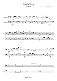Cat meows saria s song. Saria S Song Sheet Music For Trombone Brass Duet Musescore Com