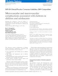 ▪ chronically raised blood glucose (hyperglycaemia). Pdf Microvascular And Macrovascular Complications Of Diabetes Kim Donaghue Academia Edu