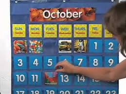 scholastic teaching resources monthly calendar pocket chart