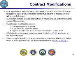 Unilateral modifications in general contract law i. Contingency Contracting Training Ppt Download