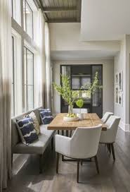 Familyfriendly Comfortable Kitchen Dining Area Kitchen Dining Contemporary By Elizabeth Krueger De Stylish Dining Room Dining Room Bench Dining Room Design