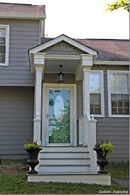 It doesn't show up as vibrant, but i just painted the front door in a beautiful turquoise. Exterior Paint Makeover Southern Hospitality