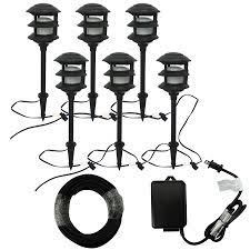 Shop Portfolio Bluetooth Audio 6 Path Light Black Low Voltage 8 5 Watt 11w Equivalent Led Path Light Kit At Lowes Com Path Lights Light Landscape Lighting
