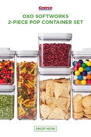 The older oxo pop containers have gray/steel color lids and are airtight but are harder to find. Oxo Softworks 12 Piece Pop Container Set Container Set Diy Food Recipes Container