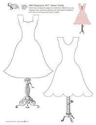 Dress Template Paper Dress Dress Templates Dress Card