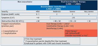 recommendations for the pharmacological treatment of copd