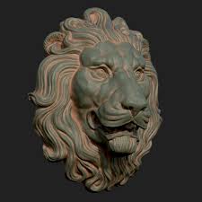 Lion Head Sculpture 3d Print Model Lion Sculpture Sculpture Lion Art