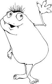 Winkendes Monster Ausmalbild Malvorlage Comics