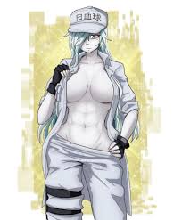 U-1196 and her perfect abs (Cells at Work Black) . Artwork by Jisatsu Draw.  : rFitmoe