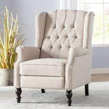 Wingback chairs and wingback recliners can be covered with any upholstery material. Wing Back Leather Recliner Wayfair