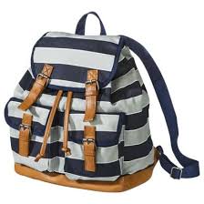 Black And White Striped Backpack Target Mossimo Supply Co Bluegray Varsity Stripe Backpack Striped Backpack My Style Bags Blue Backpack