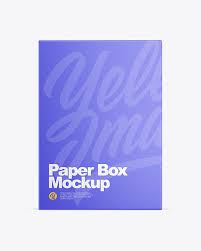 Download Paper Box Mockup In Box Mockups On Yellow Images Object Mockups