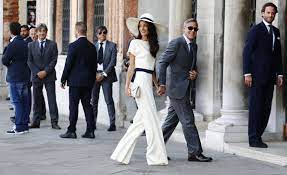 This was the time when amal attended a friend's wedding. George Clooney And Amal Alamuddin Are Married Again Vanity Fair
