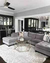Gray will not make your living room feel gloomy and depressing. Sectional Couch Living Room Designs