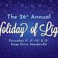 Holiday of Lights event in Mandeville, LA
