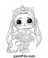 Cute lol doll coloring pages unicorn for girls to print out. Lol Unicorn Doll Free Printable Coloring Pages