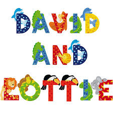 Children S Wooden Decorative Door Letters Childrens Wall Art Door Letters Wooden Name Letters