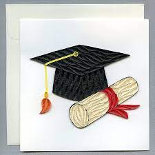 Graduation Cap Quilling Card Quilling Cards Quilling Paper Quilling Patterns