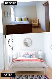 Modern Eclectic Bedroom Before And After At Home In Love Small Bedroom Makeover Bedroom Makeover Before And After Modern Eclectic Bedroom
