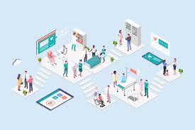 Hospital Concept Isometric Illustration By Angelbi88 On Envato Elements Isometric Illustration Isometric Isometric Design