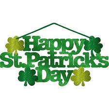 St Patricks Large Glitter Sign 13in X 6in Party City St Patrick S Day Decorations Happy St Patricks Day St Patrick S Day