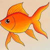 The final step on how to draw fish scales is to color your drawing using different shades of green. 1