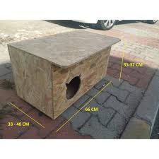 Ema Dis Mekan Kedi Evi Kulubesi 40 X 50 X 100 Cm Barinak Fiyati