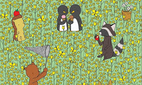 Hidden animals hidden picture puzzles with answers. Brainteaser Challenges Puzzlers To Spot A Bee Hiding Among A Field Of Flowers And Animals Daily Mail Online