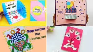 Then tape down the horizontal ribbon and thread the vertical ribbon through. New Year 2020 Easy Diy Greeting Card Ideas For Kids K4 Craft