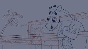 He later moves in with diane and mr. Artstation Bojack Horseman Fan Art Seasky Pires