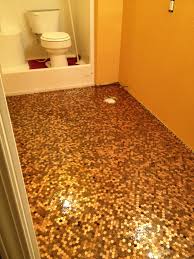 This Is My Own Penny Floor This Was Taken Before The Polyurethane Dried So It S Not As Shiny As It Looks Here Penny Floor Flooring Outdoor Flooring Options