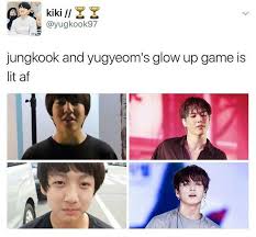 Istg Jungkook Used To Look Like A Hamster Doesn T Anybody Else Think They Look Really Alike Both So Handsome Engracado K Idols Kpop