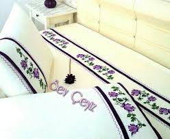 Mor Kanaviceli Pike Takimi Goruntuler Ile Nevresim Kanavice Mor