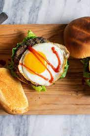 Black Bean Burger With An Egg On Top Recipe Recipe Recipes Black Bean Burgers Bean Burger