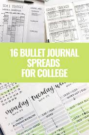 The Best Bullet Journal Spreads For College Students Bullet Journal Student Back To School Bullet Journal Journal