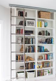 Adding baskets and cubes makes ikea's expedit bookcases great units for storage in an office or playroom. Billy Bookcase Hack With Library Ladder The Lilypad Cottage