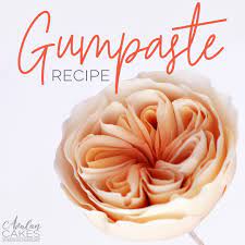 Sideways cake gumpaste recipe & tutorial for sugar flower : Easy Gumpaste Recipe Avalon Cakes