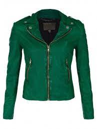 Presley Green Leather Biker Jacket Leather Jackets Women Muubaa Leather Jacket Green Leather Jackets