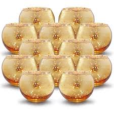Glass candle holders are essential to setting the right ambiance and mood. Round Gold Votive Candle Holders Bulk Mercury Glass Tealight Candle Holder Set Of 12 For Wedding Decor And Home Decor Walmart Canada