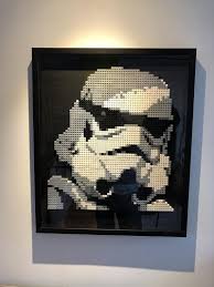 Starwars Stormtrooper Mosaic Lego Wall Art Star Wars Wall Art Lego Wall Art Lego Mosaic